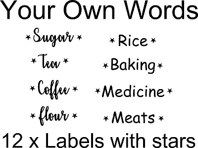 £4.95 • Buy 12x Mrs Hinch Inspired Storage Box Jar Labels/Stickers Kitchen,Bathroom Home