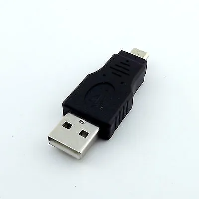 1pc USB 2.0 A Male To Micro B USB 5 Pin Male Adapter Converter Mobile Connector • $0.99