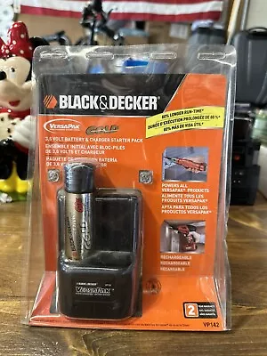 Genuine Black & Decker VP130 Gold VersaPak Battery Dual Port Charger VP142 • $65