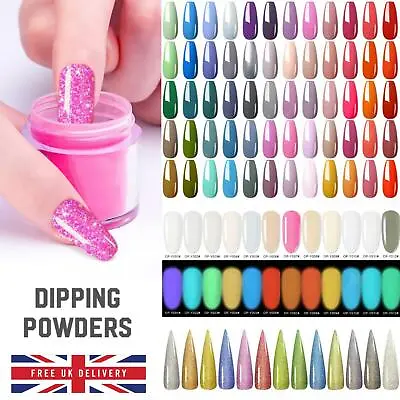 £1.50 • Buy 80 COLOURS ACRYLIC NAIL DIPPING POWDER 5 Or 10 Gram POT Clear Pink Dust DIP UK