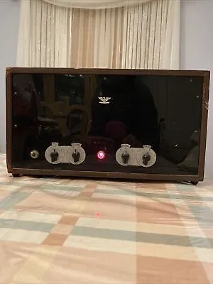 Vintage 1967 Hand Built Wood & Metal Tube Amplifier/Pre Amp High School Project • $650