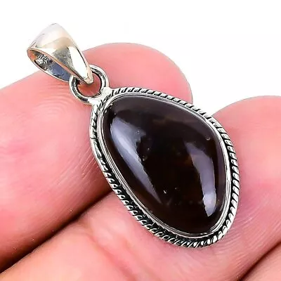 Mexican Fire Agate Pendant Gemstone 925 Solid Sterling Silver Jewelry 1.18 • $12.99