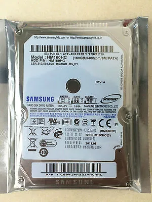 Samsung 160GB 160 GB HM160HC 5400rpm IDE PATA 2.5  HDD For Laptop Hard Drive • £14.26