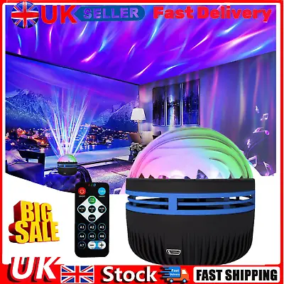 2in1 Northern Lights And Ocean Wave Projector With 14 Light Effectsfor Party UK • £9.88