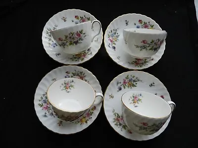 Set Of Four Minton Marlow Cups And Saucers • £11.99
