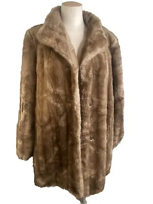 Vintage 70’s Career Originals Tissavel Faux Fur/Sz M/L (Mob Wife ) • $33