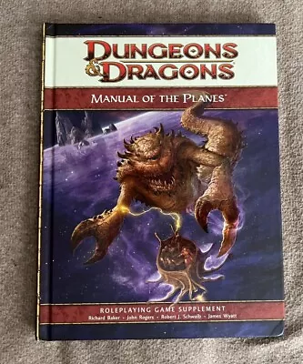 D&D Manual Of The Planes HC Dungeons & Dragons Roleplaying 4th Edition 4E • $35