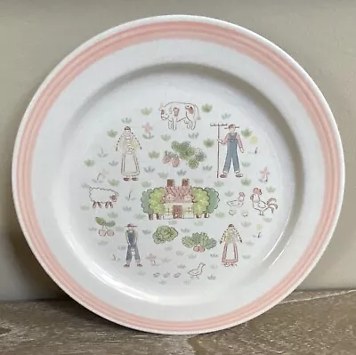 Vintage Stoneware Dinner Plate By Fashion Collection “Country Day” Made In Japan • $10