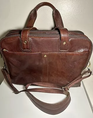 Dr. Koffer New York Leather Briefcase Messenger Bag • $79.99