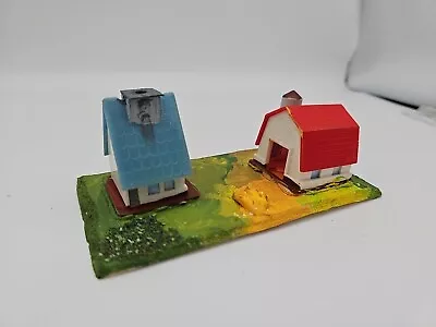 N Scale Model Railroad Train Building Hand Built And Painted - Farm Scene • $12.97