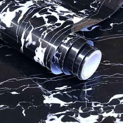 Marble Contact Paper Self Adhesive Stick Wallpaper Waterproof Kitchen Cabinet • $27.49