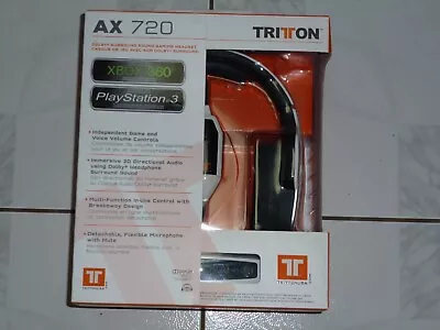 Mad Catz By TRITTON K12-AX720 DOLBY Surround Sound Gaming Headset PS3/360/PC-NEW • $114