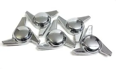 3 Bar Chrome Spinner Knock Offs Cragar Keystone Center Caps • $80