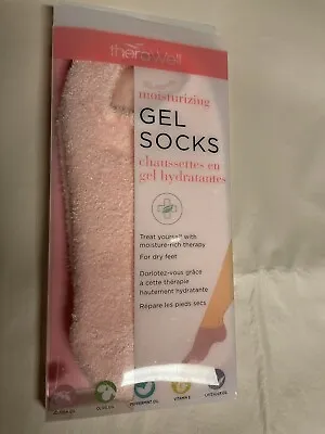 Thera Well Pink Moisturizing Gel Socks For Dry Feet-NEW • $6.25