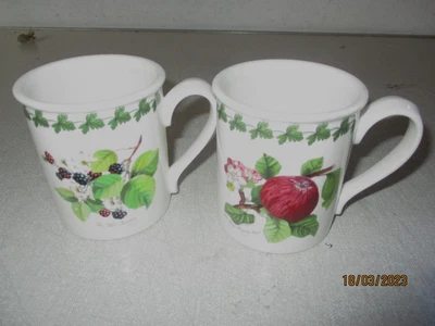£10 • Buy Portmeirion Pomona Mugs Blackberry & Apple New Other