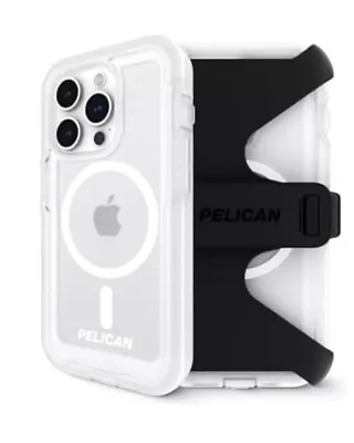Pelican Voyager Apple IPhone 15 Pro Max MagSafe Compatible Case W Holster Clear • $35.49