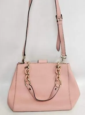 MICHAEL KORS Cynthia Leather Ballet Pink Crossbody Satchel With Detachable Strap • $65