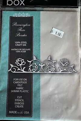 $9.50 • Buy New Memory Box Craft Die Pennington Rose Border Item #99142 Made In USA