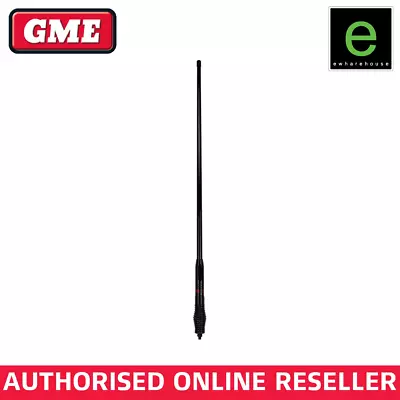 GME AE4705B 6.6 DBi BLACK RADOME FIBREGLASS UHF CB ANTENNA WITH SPRING BASE • $212.58