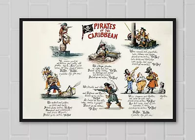 Pirates Of The Caribbean Yo Ho Life For Me Print 11x17 Marc Davis • $19.49