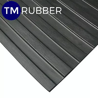 Rubber Big Wide Rib Mat Ute Tray Matting W1800mm X L2400 X D5mm • $180