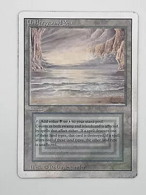 MTG Underground Sea Magic The Gathering Revised  Dual Land + BONUS CARD • $650