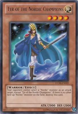 Tyr Of The Nordic Champions STOR-EN019 Rare Yu-Gi-Oh Card Unlimited New • £0.99