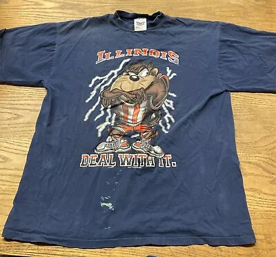 Tnt Trau Loevner Shirt Taz Illinois T Shirt 1996 Looney Tunes ￼ • $5