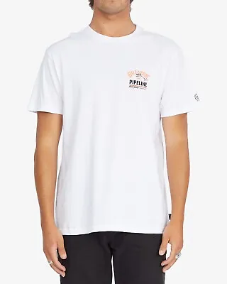 NWT Billabong Men's Pro Pipeline Surf T Shirt Short Sleeve White Sz. XL • $13.99