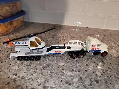 Majorette Super Movers Transport TRUCK #610 NASA SPACE 3000 Semi With Helicopter • $7.50