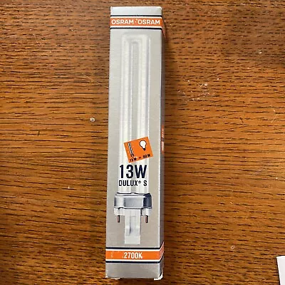 Sylvania Light Bulb OSRAM DULUX S 13W = 60W F13TT/27K BASE 2700K • $7.98