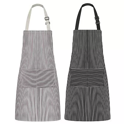 Paquete De 2 Delantales De Cocina Con 2 Bolsillos Para Hombres Y Mujeres • $16.87