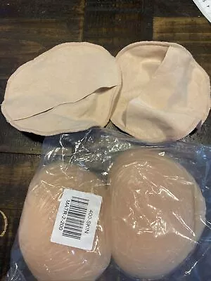 2 Pcs Silicone Breast Forms Fake Boobs Crossdresser Mastectomy Triangular Shape • $31