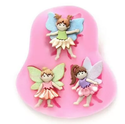 Fairy Angel Silicone Mould Cake Fondant Chocolate Icing Baking Decor Girl Mold • £3.20