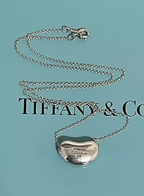 Tiffany Necklace Elsa Peretti Large Bean Necklace Tiffany Bean Necklace 18” • $60