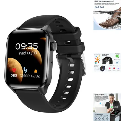 Bluetooth Call Smart Watch Waterproof Heart Rate Fitness Tracker For Android IOS • $21.99