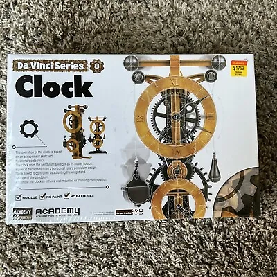 Da Vinci Series 8 Clock  Academy Hobby Model Kits New Sealed Box #18150 • $10