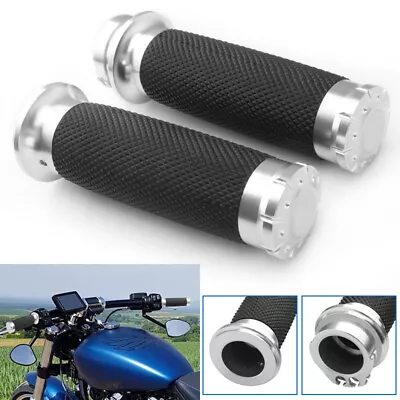 Motorcycle 1  Inch Hand Grips Handle Bar For Harley Softail Sportster Chopper • $15.99