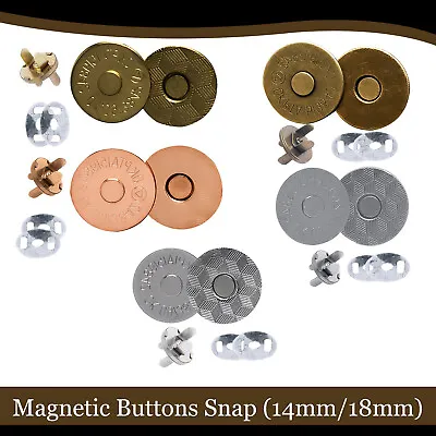 £2.85 • Buy Laser Cut Design Magnetic Buttons Snap Clasps For DIY Handbag Purse Multicolor