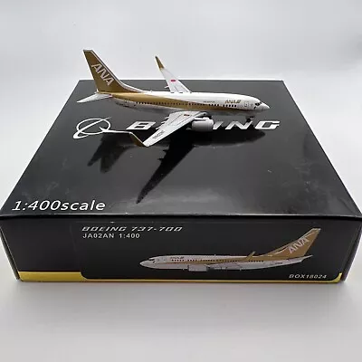 1:400 Boeing 737-700 ANA All Nippon Airways Gold JA02AN Panda BOX18024 • $25