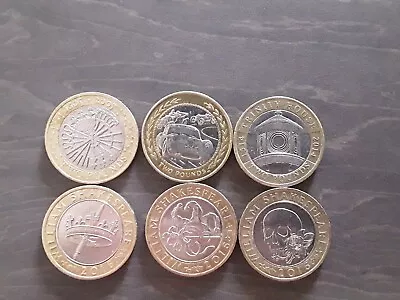 2 Pound Coins Rare Commemorative Joblot Territories • £18