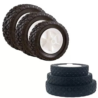 6/7/8/10  Solid Rubber Wheel PU Hub Puncture Proof Sack Truck Hand Truck Tyre • £8.69