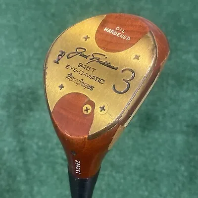 Macgregor Persimmon Jack Nicklaus 945 T Eye-O-Matic 3 Wood Claret Jug On Sole RH • $55