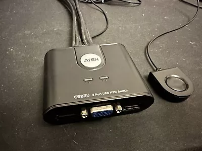 ATEM CS22U 2 Port USB VGA KVM Switch *Aus Seller* • $20