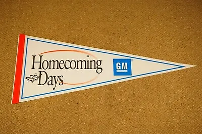 NOS Vintage Chevrolet GM Homecoming Days Triangle Flag OK New Used Cars  • $129.99