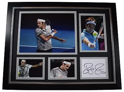 £249.99 • Buy Roger Federer Signed Autograph Framed 16x12 Photo Display Tennis Open COA AFTAL