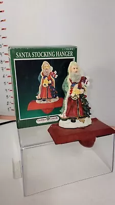 Vintage Midwest Santa Father Christmas Cast Iron Stocking Hanger Holder Ornament • $18