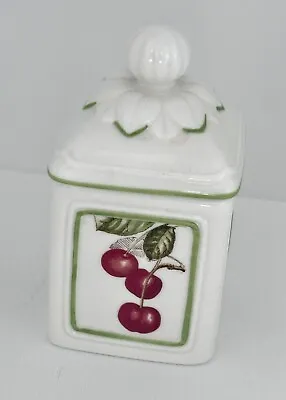Villeroy & Boch Cascara Charm Cherry Jam Jelly Pot ~ Rare Discontinued • $48.99