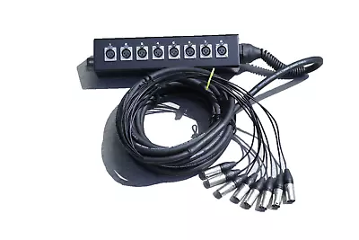 30ft Heavy Duty 8 Channel XLR Snake With Wall Mount Box • $74.99