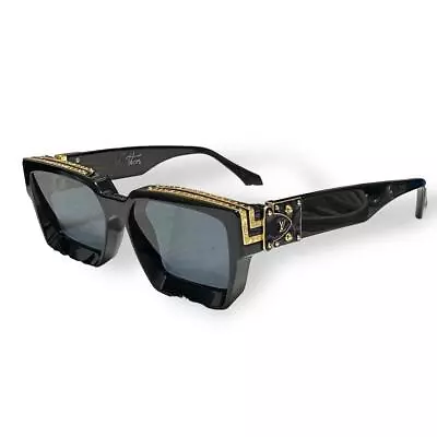 Louis Vuitton Millionaire 1.1 Z1165E Black Gold Sunglasses Black Eyewear 18 • $1519.99